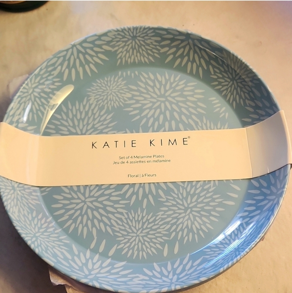 Katie Kime Plate Set New with tags